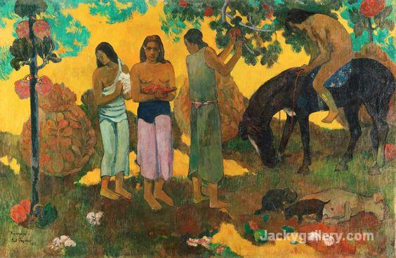 Rupe Rupe Fruit gathering by Paul Gauguin paintings reproduction